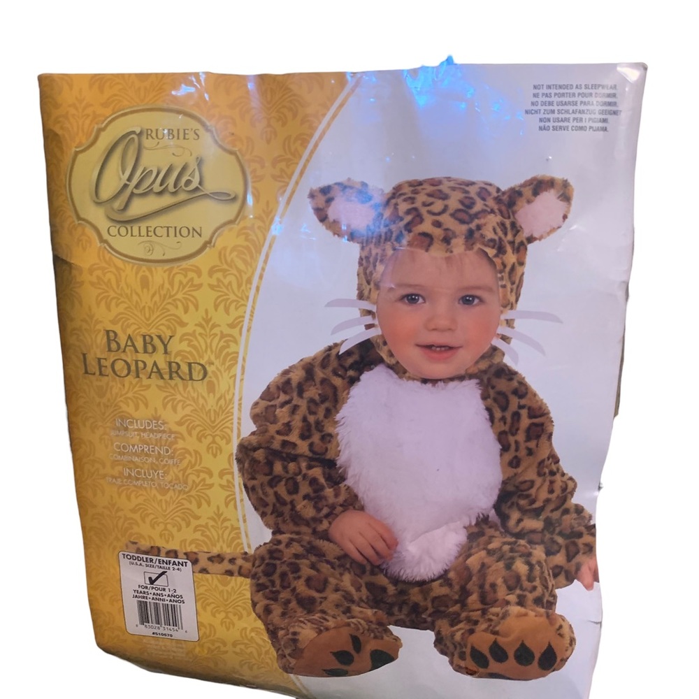Rubie’s Leopard Costume For Toddler Size 2-4